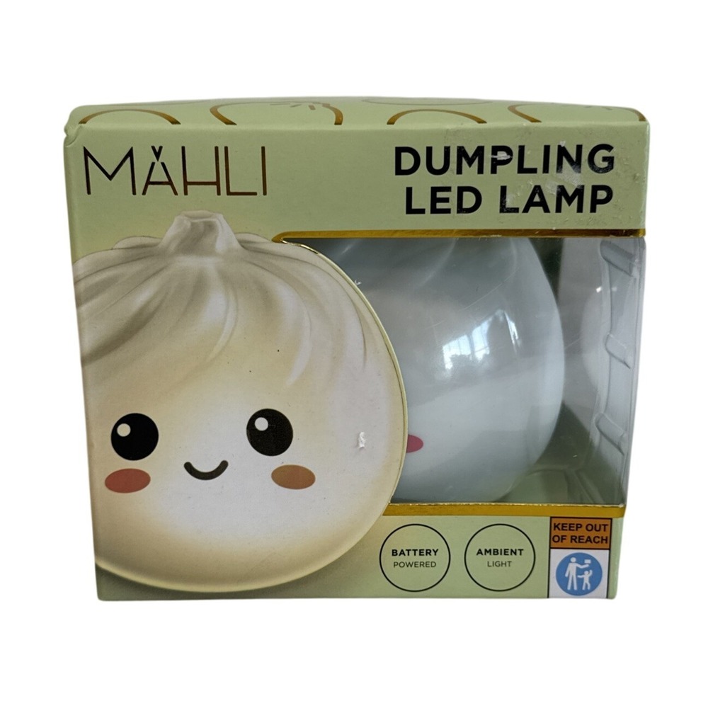 Mahli Dumpling LED Lamp Battery Powered Ambient Light Fun Functional Cute Decor‎